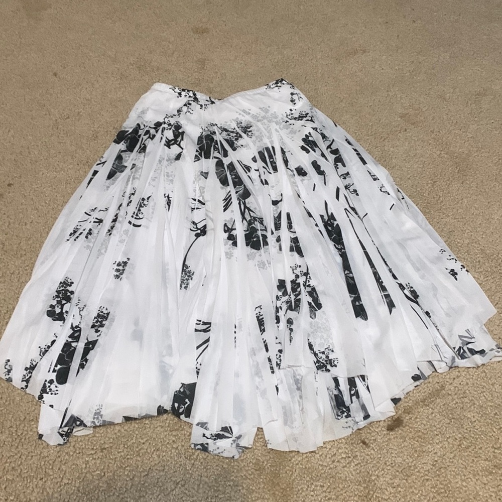 Two layer pleated skirt